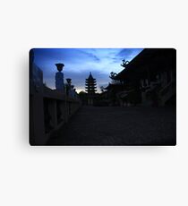 Dusk at Taoist Temple Canvas Print
