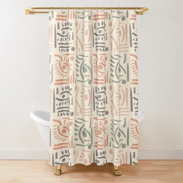 Cortina De Tela De La Decoración Verde Rojo Ligero tradicional Kilim patrón de rayas