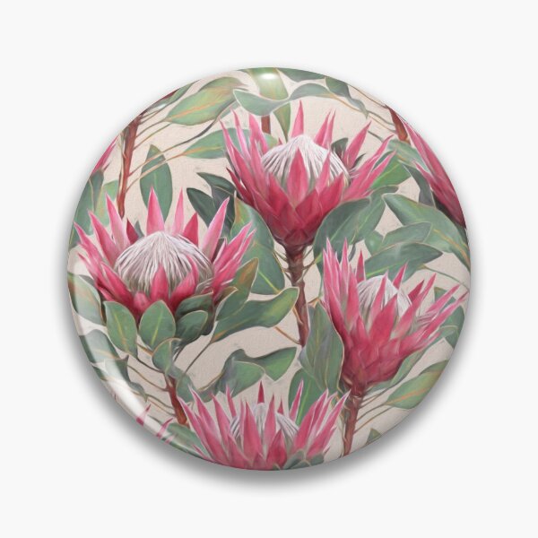 Item preview, Painted King Proteas on Cream  designed and sold by micklyn.