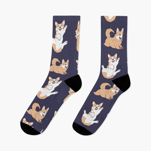 Item preview, Funny corgi pattern, set of six corgis in different positions designed and sold by Sofia Dimitriadou.