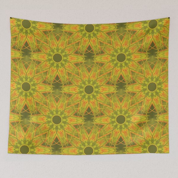 Item preview, Green and red mandala pattern designed and sold by iRenza.