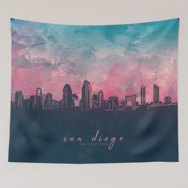Item preview, san diego skyline designed and sold by BekimART2.