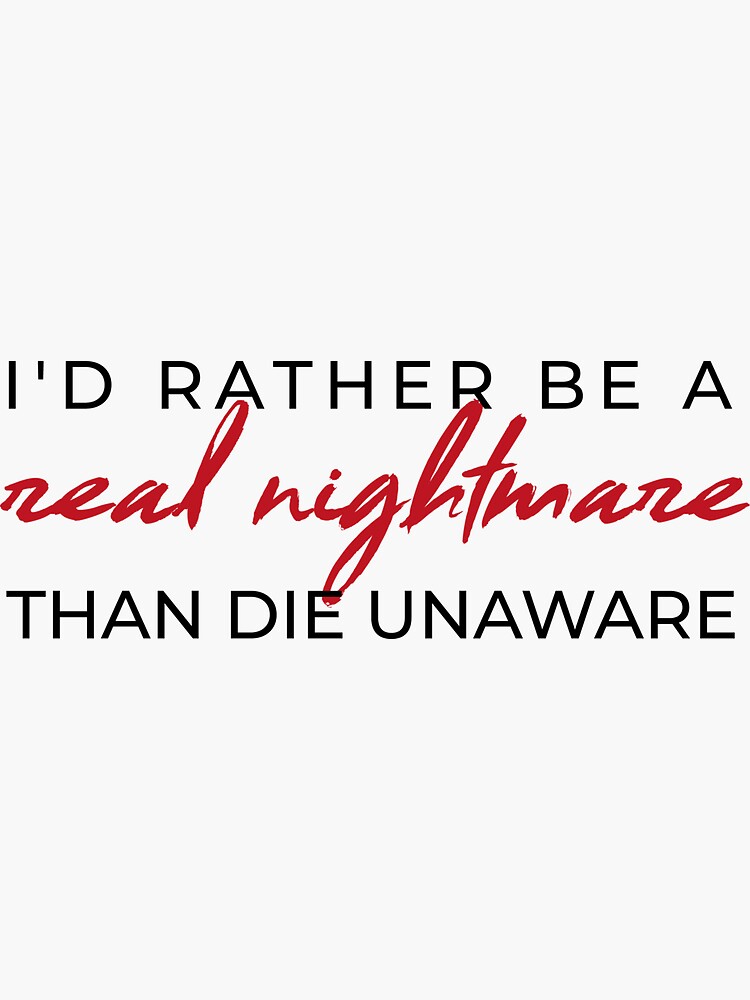 "Nightmare - Halsey lyrics" Sticker for Sale by Breex | Redbubble
