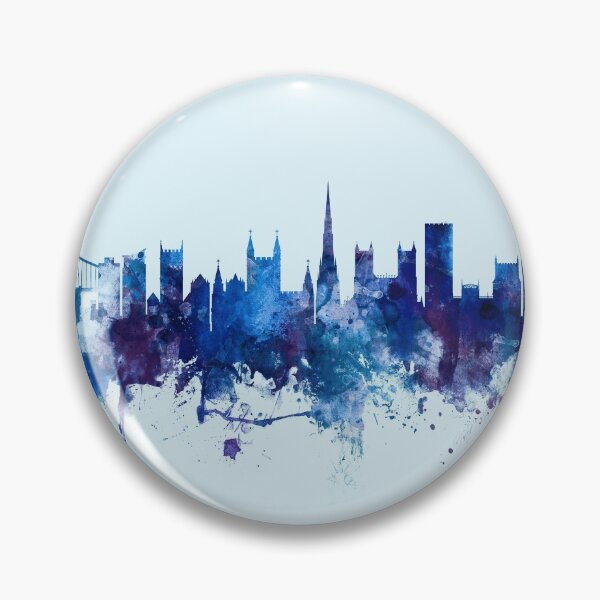 Aperçu de l'œuvre Bristol England Skyline créée et vendue par ArtPrints.