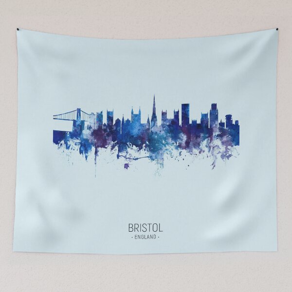 Aperçu de l'œuvre Bristol England Skyline créée et vendue par ArtPrints.