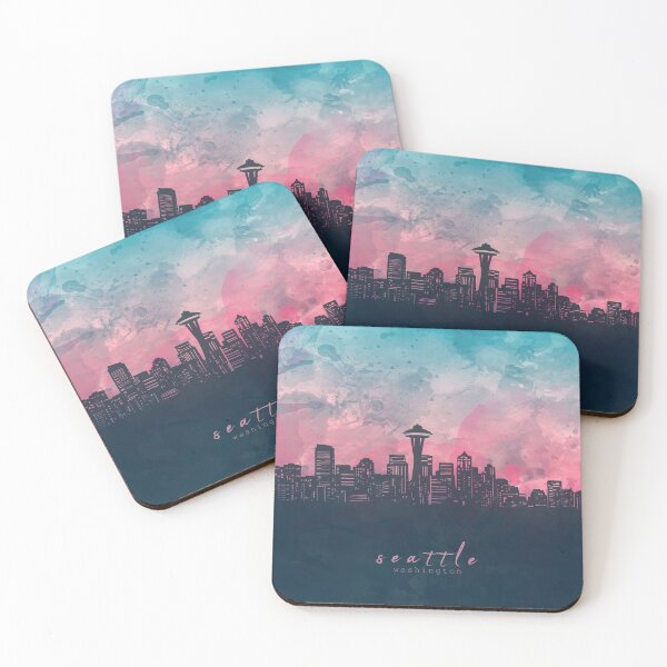 Item preview, seattle skyline designed and sold by BekimART2.