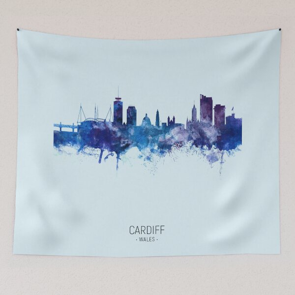 Item preview, Cardiff Wales Skyline designed and sold by ArtPrints.