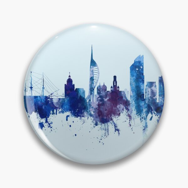 Item preview, Portsmouth England Skyline designed and sold by ArtPrints.