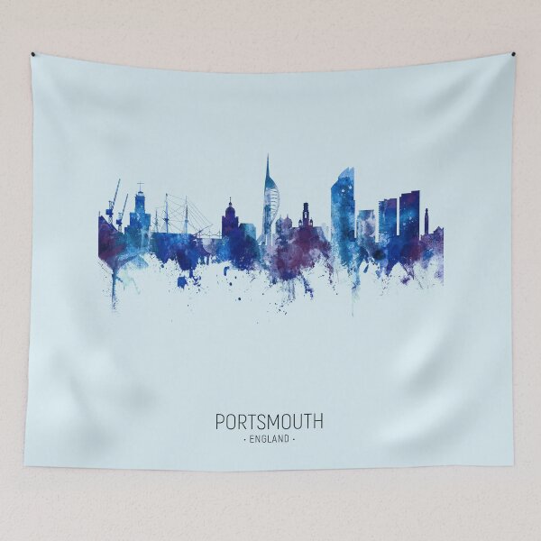 Item preview, Portsmouth England Skyline designed and sold by ArtPrints.