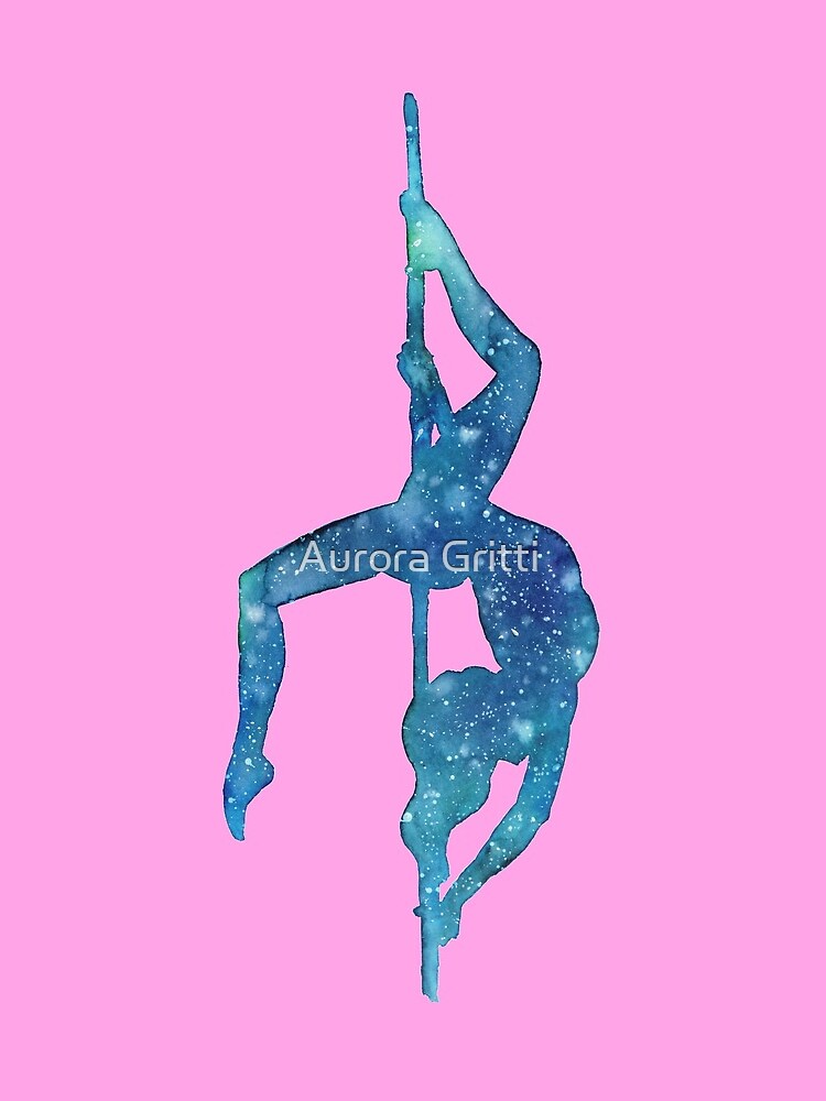 Thumbnail 3 of 3, Drawstring Bag, Pole Dancing Underwater designed and sold by Aurora Gritti.