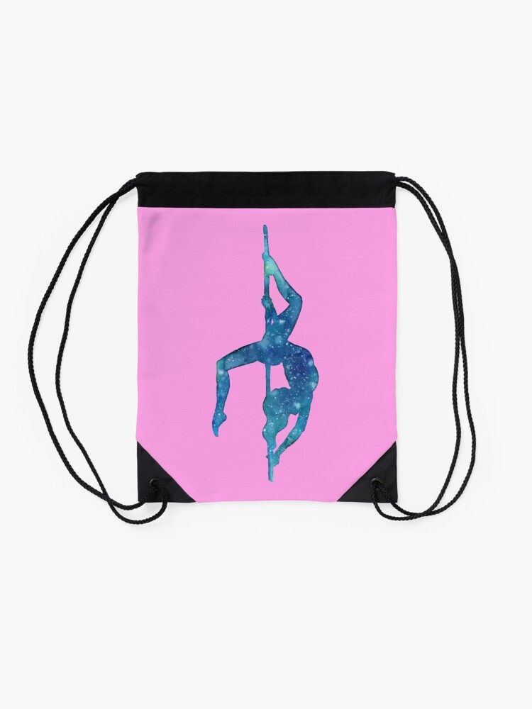 Thumbnail 2 of 3, Drawstring Bag, Pole Dancing Underwater designed and sold by Aurora Gritti.