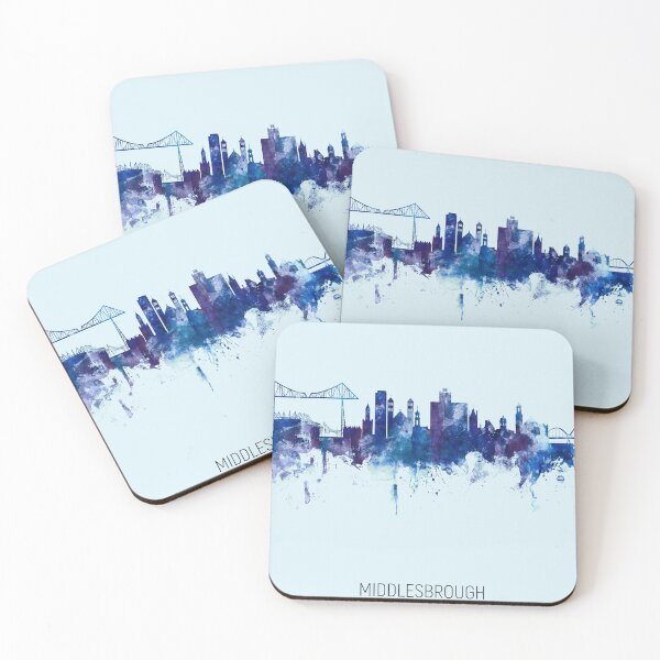 Item preview, Middlesbrough England Skyline designed and sold by ArtPrints.