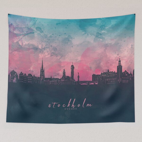 Item preview, stockholm skyline designed and sold by BekimART2.