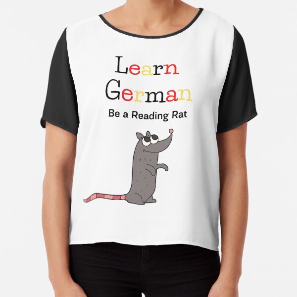 "Bücherwurm" ist "Leseratte" Chiffon Top
