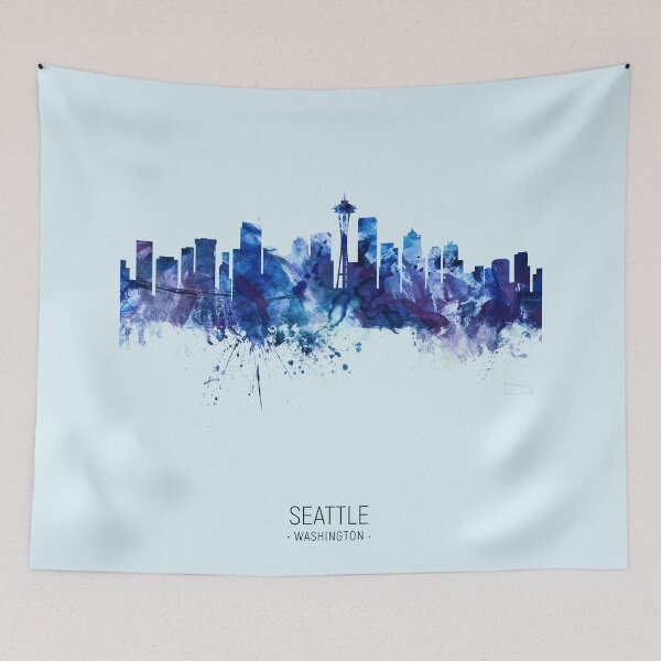 Item preview, Seattle Washington Skyline designed and sold by ArtPrints.