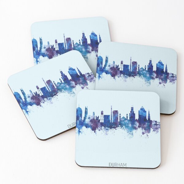 Item preview, Durham North Carolina Skyline designed and sold by ArtPrints.