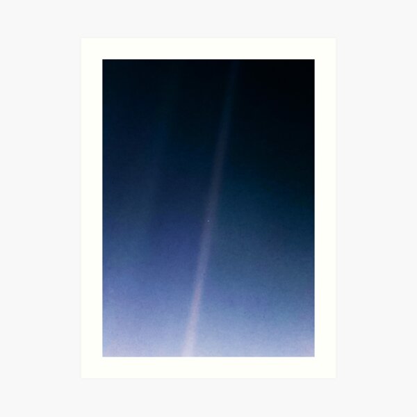 Pale Blue Dot — Voyager 1 ⛔ 2020 revision Art Print