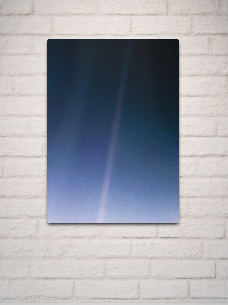 Thumbnail 2 of 4, Metal Print, Pale Blue Dot — Voyager 1 ⛔ 2020 revision designed and sold by SynthWave1950.