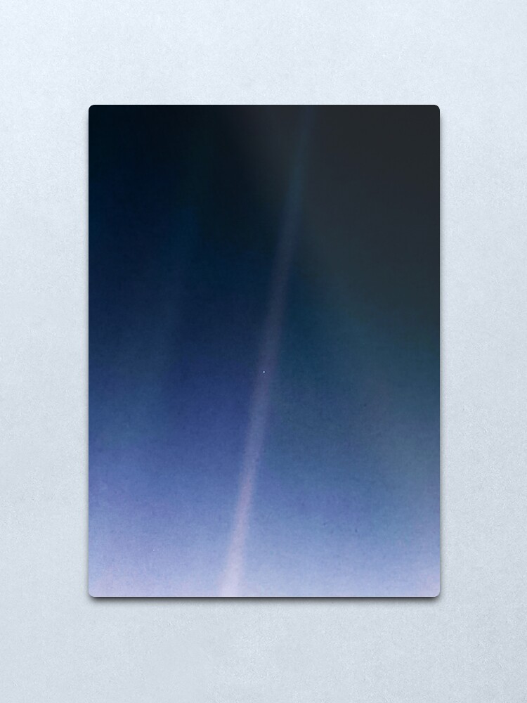 Alternate view of Pale Blue Dot — Voyager 1 ⛔ 2020 revision Metal Print