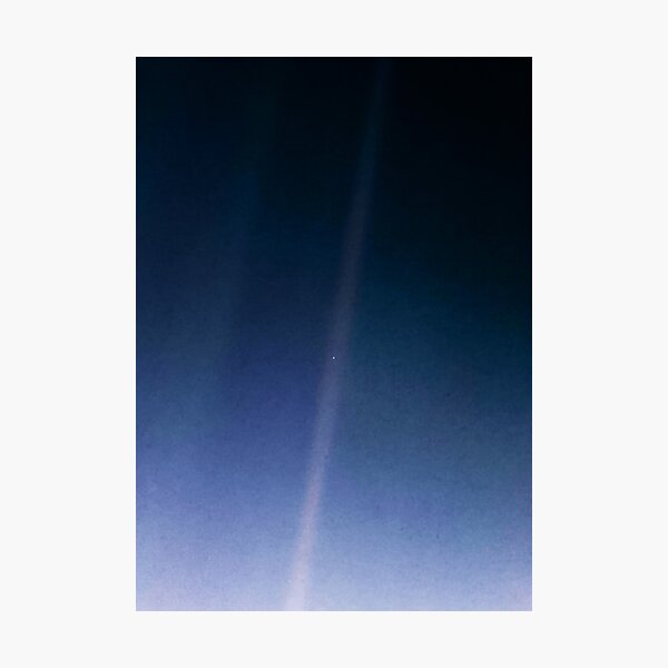 Pale Blue Dot — Voyager 1 ⛔ 2020 revision Photographic Print