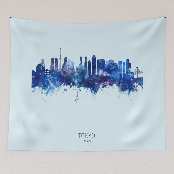 Artikelvorschau, Tokyo Japan Skyline entworfen und verkauft von ArtPrints.