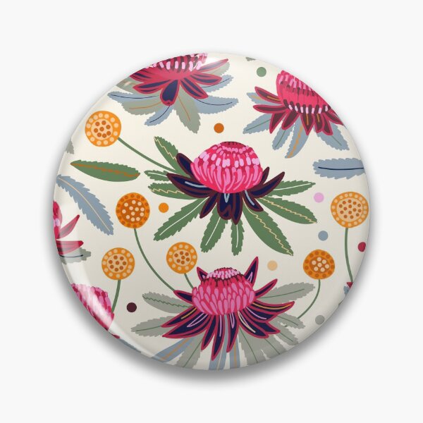 Item preview, Waratahs and Craspedia (Cream)  designed and sold by TigaTiga.