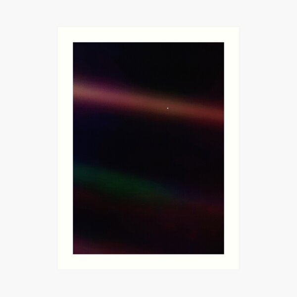 Hellblauer Punkt - Voyager 1 ⛔ HQ-Qualität Kunstdruck