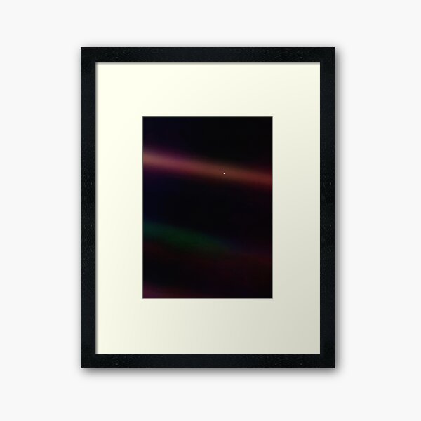 Pale Blue Dot — Voyager 1 ⛔ HQ-quality Framed Art Print