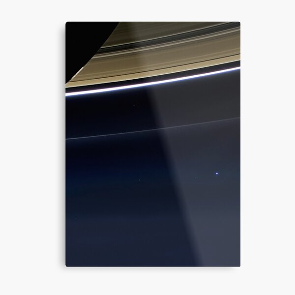 Pale Blue Dot — Cassini ⛔ HQ-quality Metal Print
