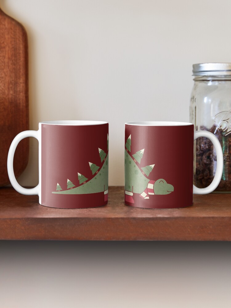 Thumbnail 2 of 6, Coffee Mug, Christmasaurus designed and sold by Teo Zirinis.