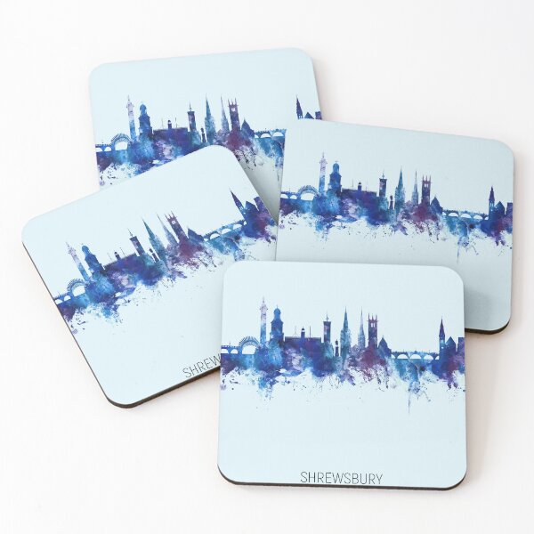 Item preview, Shrewsbury England Skyline designed and sold by ArtPrints.