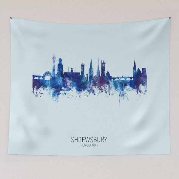 Item preview, Shrewsbury England Skyline designed and sold by ArtPrints.