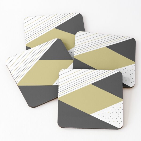 Item preview, Shapes decor 5opposite. minimal. line. abstract, black, gold, white, collage. minimal. line. designed and sold by PrintedDreams.