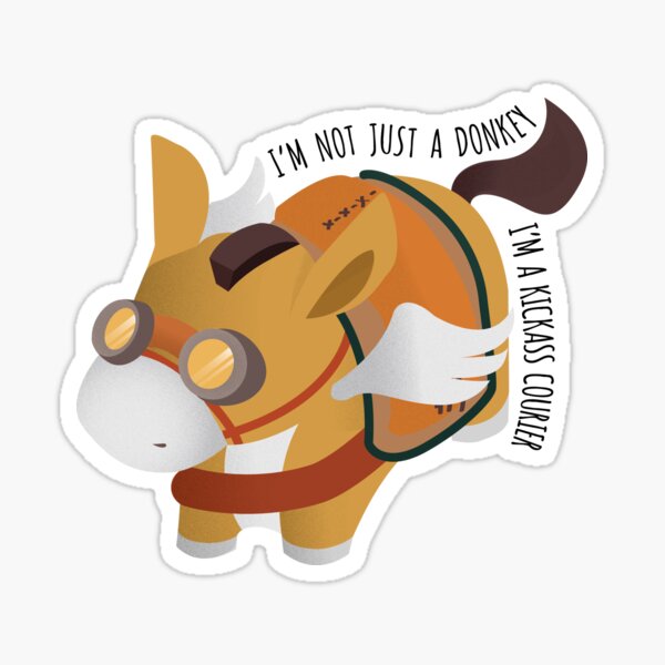 Dota Donkey courier Sticker