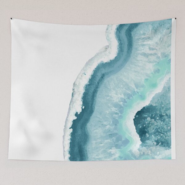 Item preview, Aqua Blue Agate Art 1 designed and sold by dreamprint.