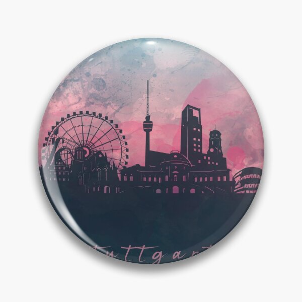 Item preview, stuttgart skyline designed and sold by BekimART2.