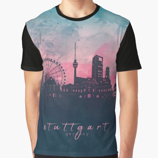 Item preview, stuttgart skyline designed and sold by BekimART2.