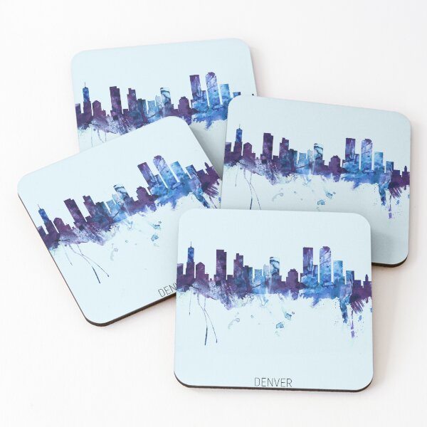 Item preview, Denver Colorado Skyline designed and sold by ArtPrints.