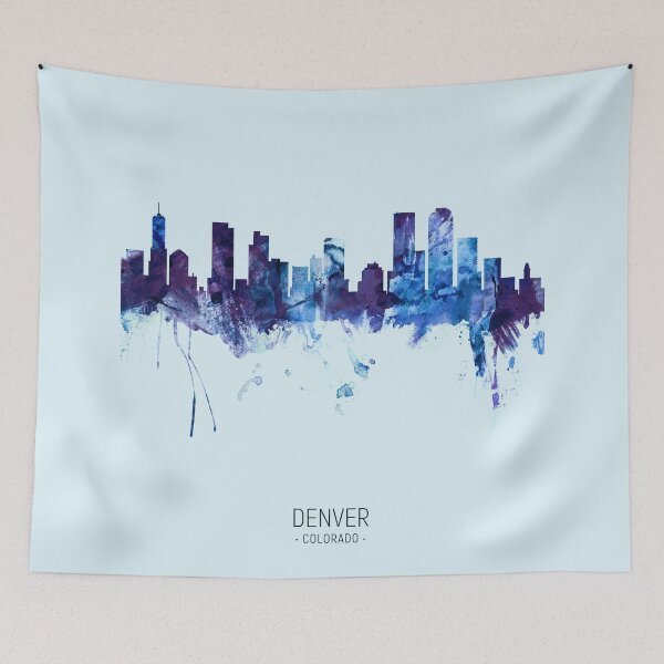 Item preview, Denver Colorado Skyline designed and sold by ArtPrints.
