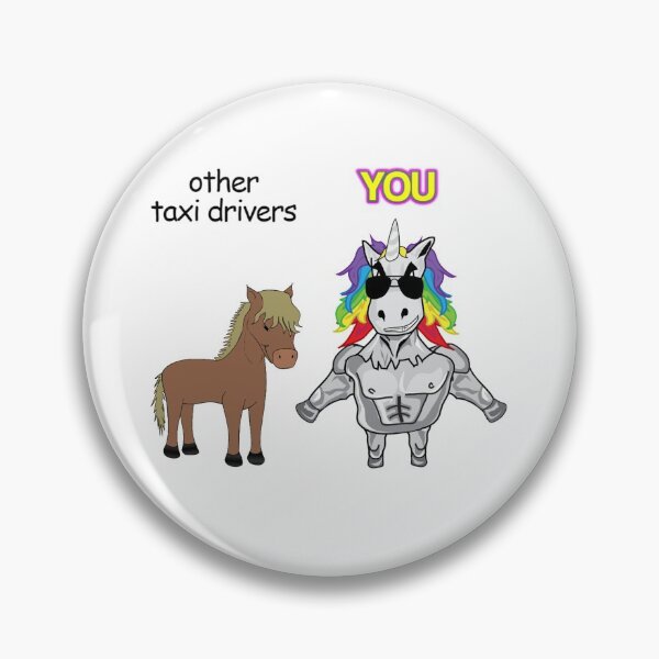 Item preview, Taxi Driver Unicorn designed and sold by linume.