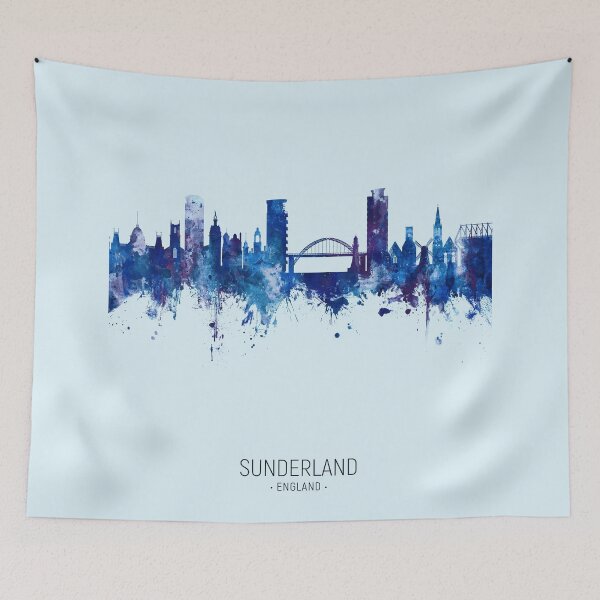 Item preview, Sunderland England Skyline designed and sold by ArtPrints.