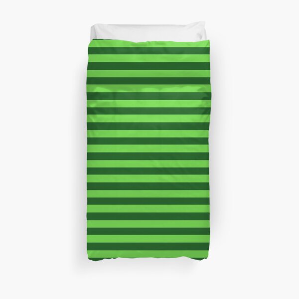 Duet Stripe - Green Duvet Cover