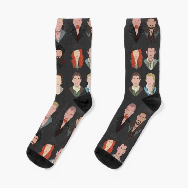 Black Sails characters (faceless) Socks
