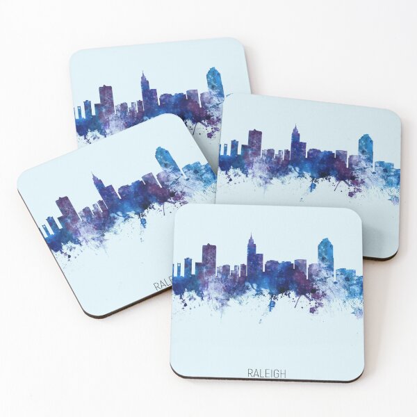 Item preview, Raleigh North Carolina Skyline designed and sold by ArtPrints.
