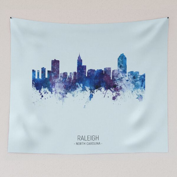 Item preview, Raleigh North Carolina Skyline designed and sold by ArtPrints.
