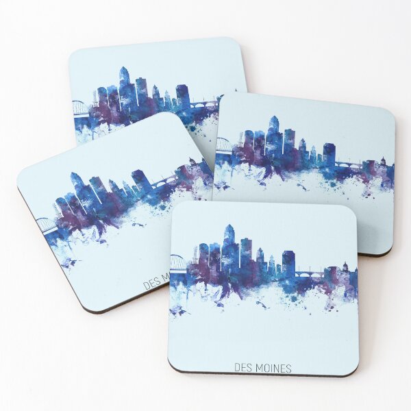 Item preview, Des Moines Iowa Skyline designed and sold by ArtPrints.