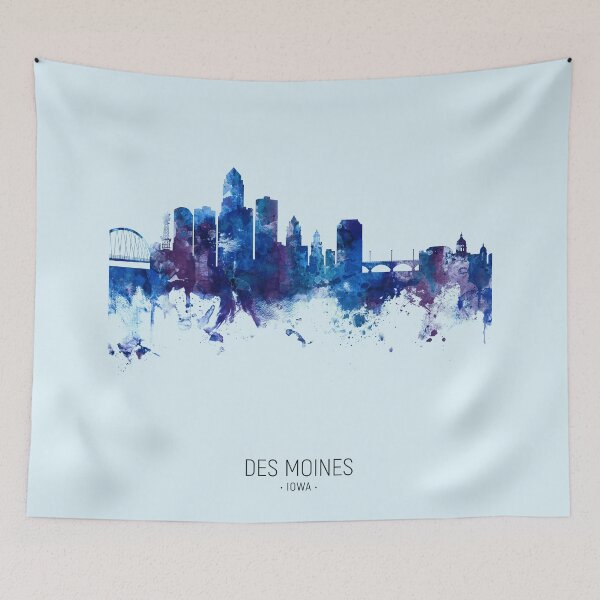 Item preview, Des Moines Iowa Skyline designed and sold by ArtPrints.