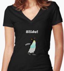 Slide! Women's Fitted V-Neck T-Shirt