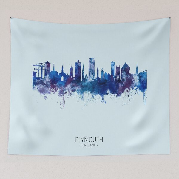 Item preview, Plymouth England Skyline designed and sold by ArtPrints.