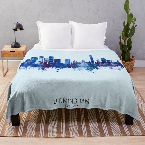 Aperçu de l'œuvre Birmingham England Skyline créée et vendue par ArtPrints.